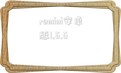 remini安卓版1.6.6的简单介绍